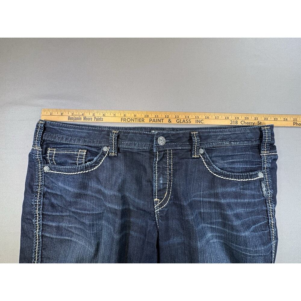 Silver Jeans Co Frances Dark Wash Denim Jeans Women’s Size 18 Inseam 35 - Picture 3 of 11